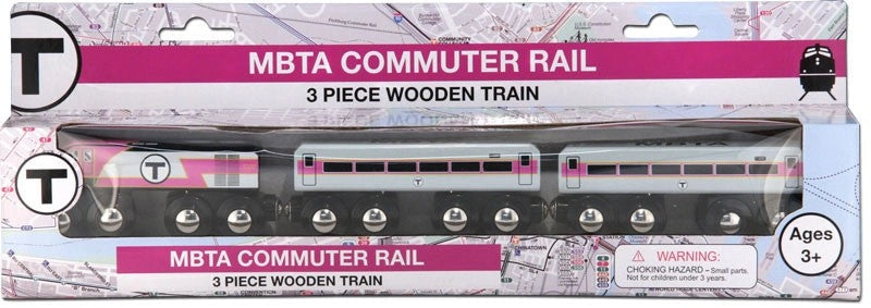 Boston MBTA Commuter Rail Wooden Train