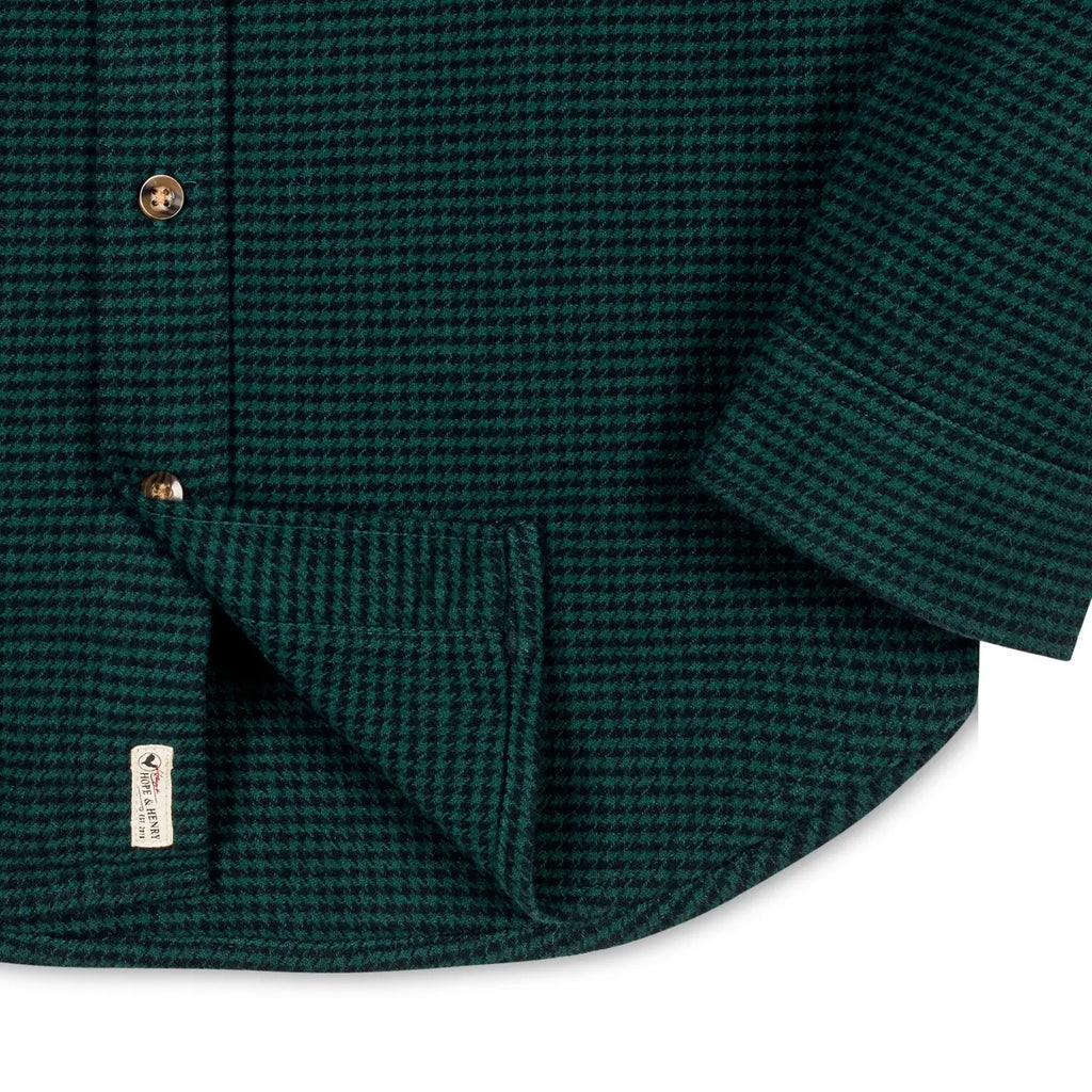 Organic Flannel Shirt || Scottish Houndstooth