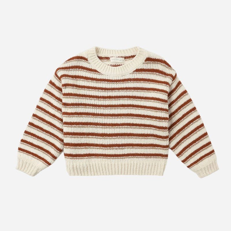 Aspen Sweater || Ruby Stripe