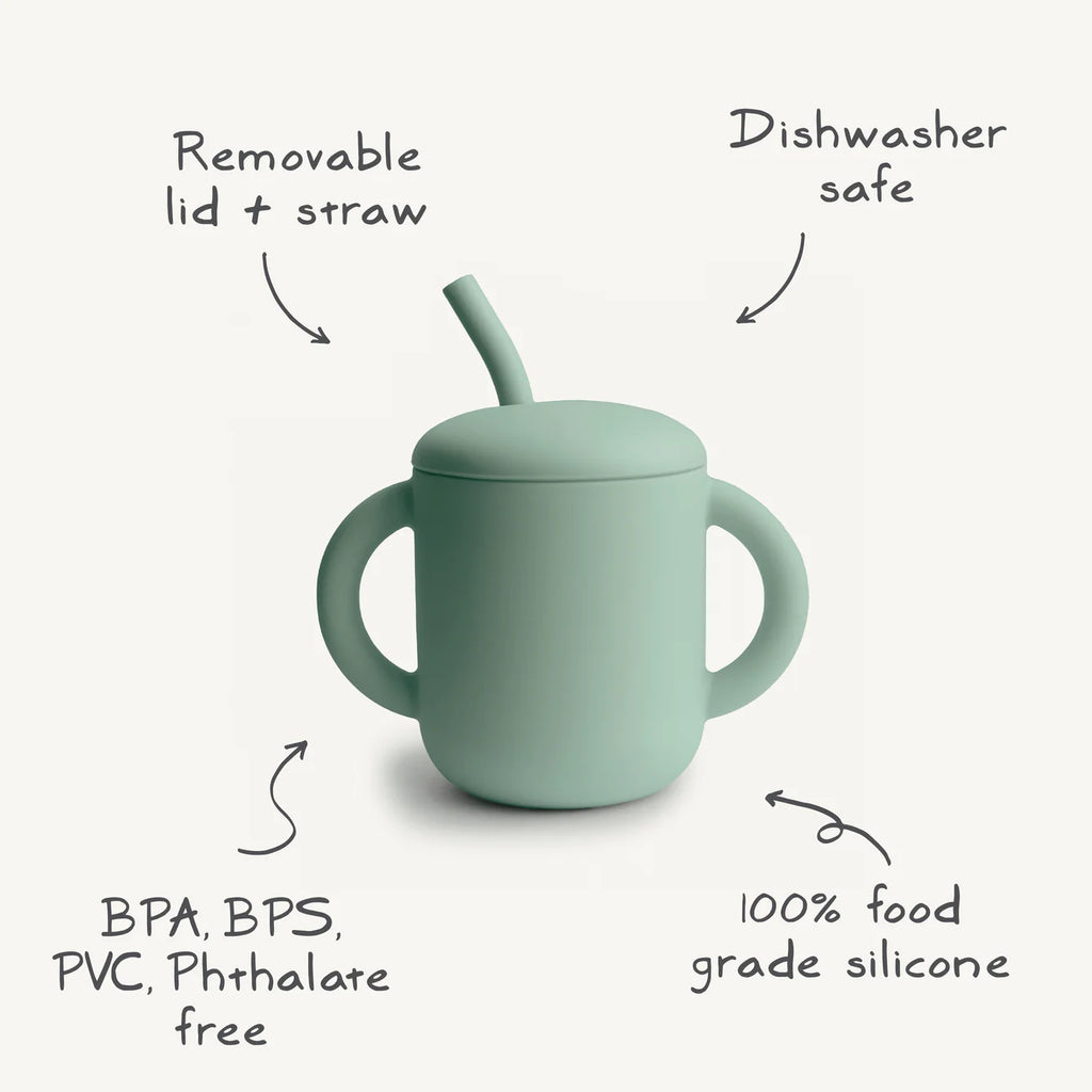 Silicone Training Cup & Straw
