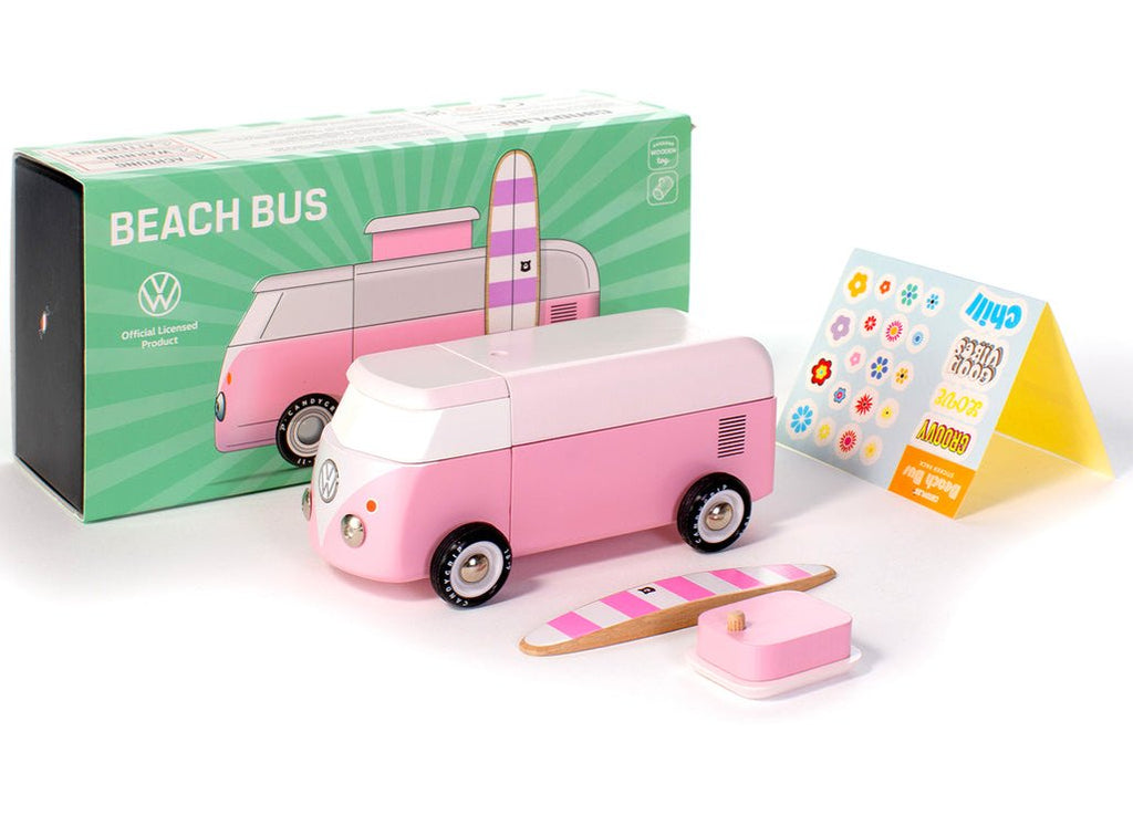 VW Beach Bus Pink