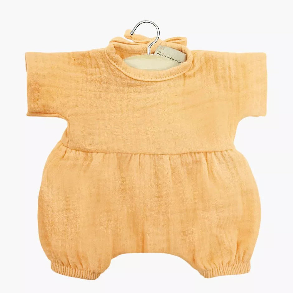 Babies – Noa Romper || Apricot Cotton Gauze