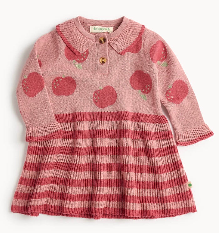 Alys Apple Knit Dress || Rosy