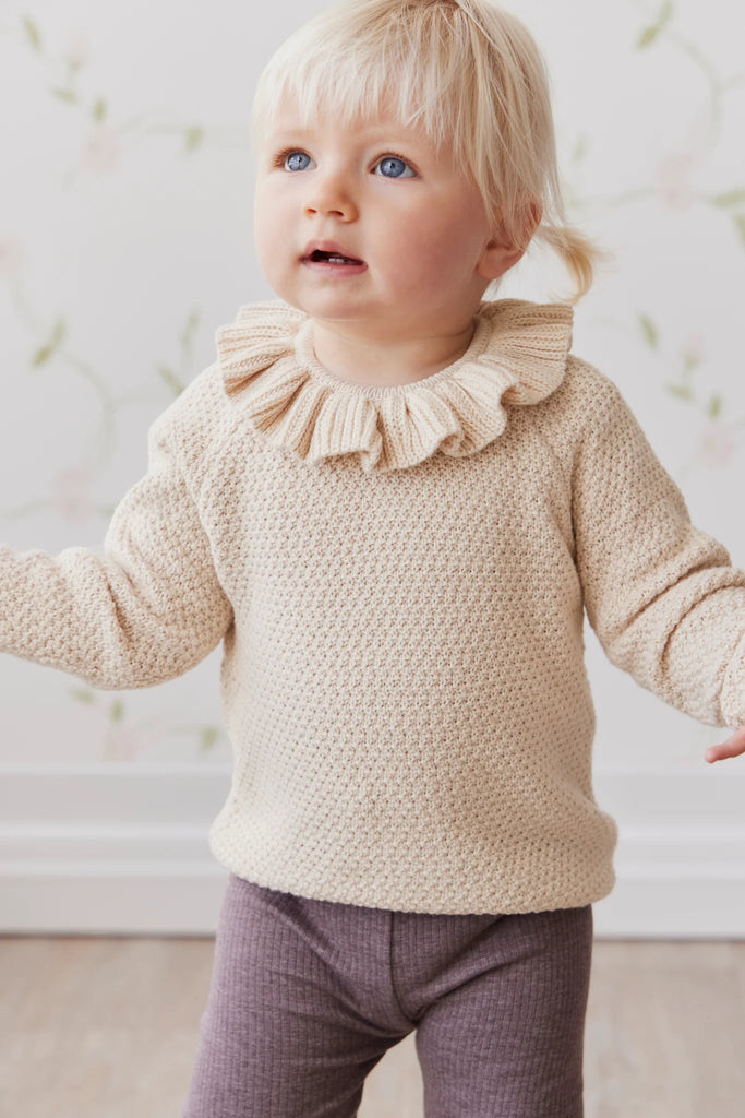 Sophie Knitted Jumper || Almond