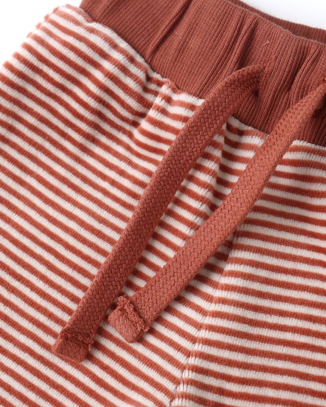 Velour Relaxed Sweatpant || Candy Stripe