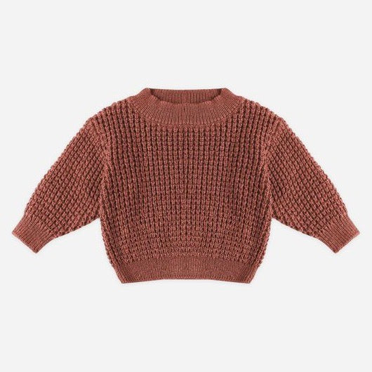 Chunky Knit Sweater || Cranberry