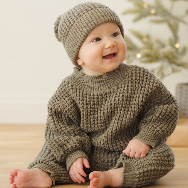 Chunky Knit Sweater || Forest