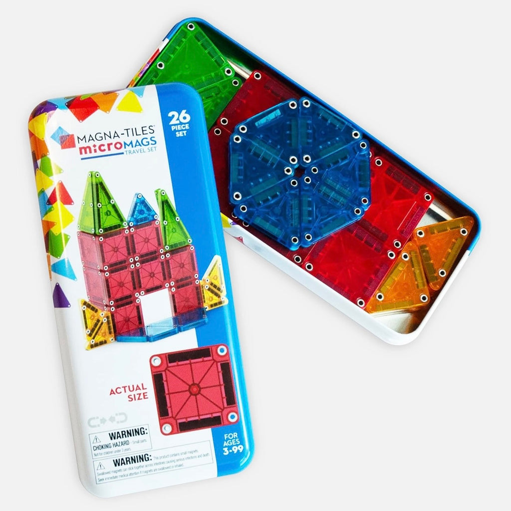 Magna-Tiles Micromags || 26 Piece Travel Set