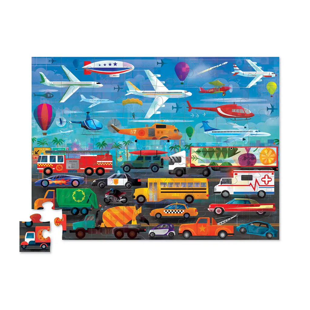 48-Piece Above + Below Puzzle || Things that Go