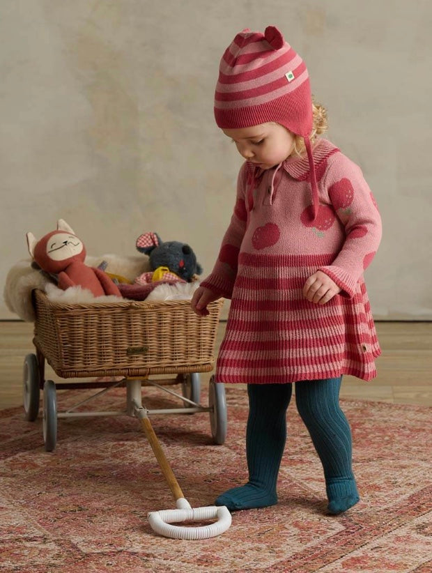 Alys Apple Knit Dress || Rosy