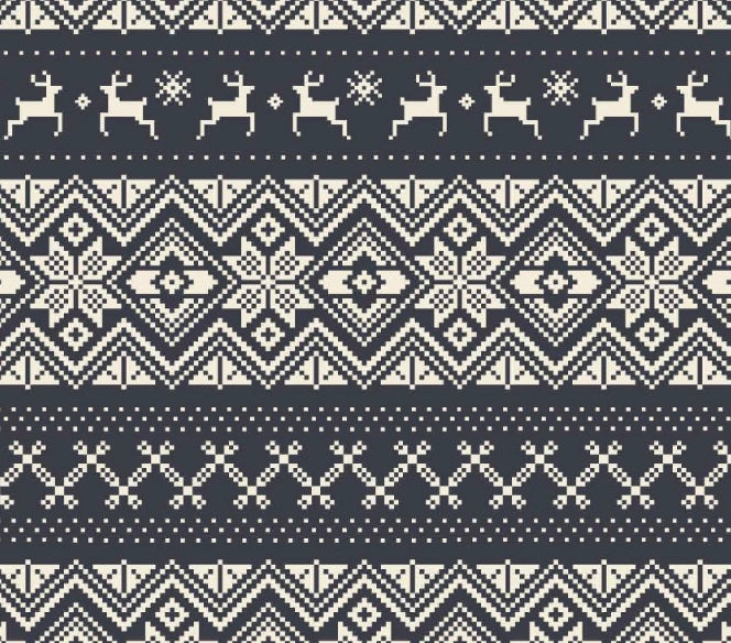 Peyton Footed Sleeper || Navy Fairisle