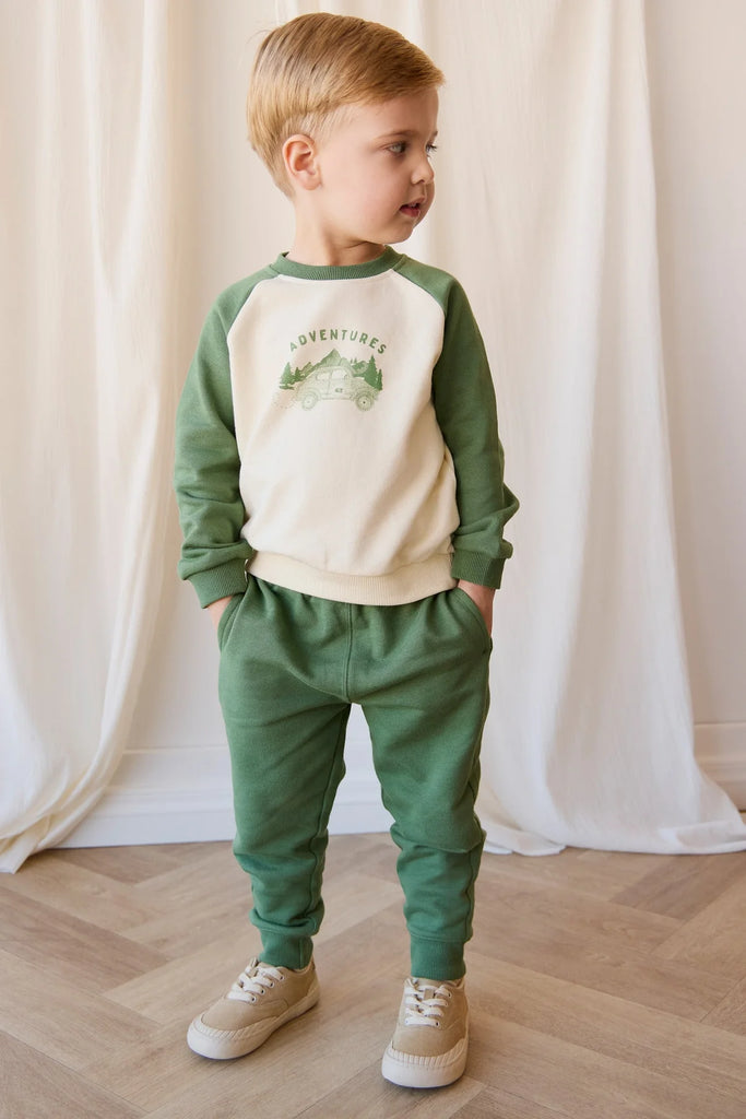 Organic Cotton Alden Sweatshirt || Adventure Buggy Snow Pea