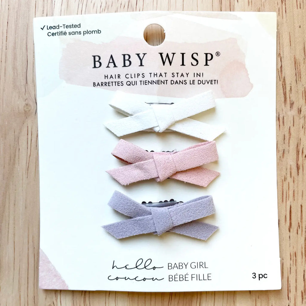 Tiny Wisp Clip Set || White/Light Pink/Lilac