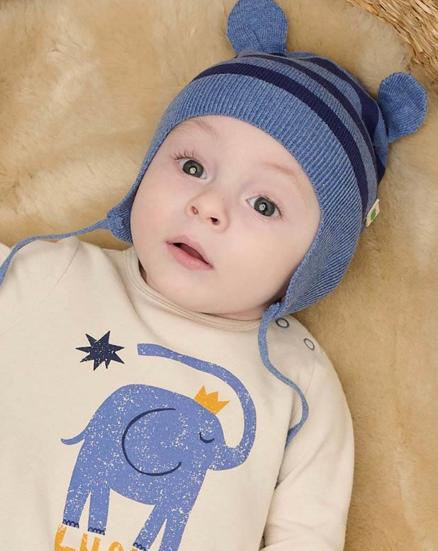 Attie Knit Hat || Dusty Blue