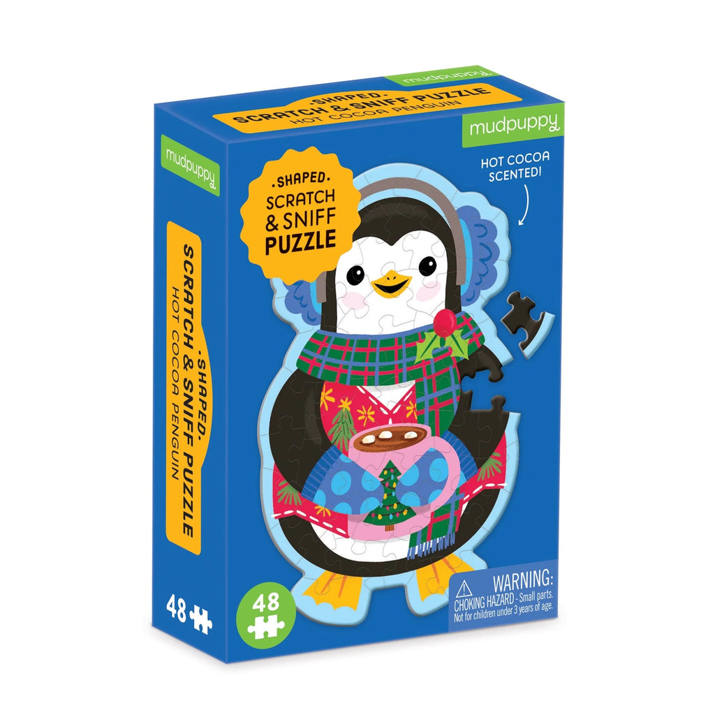 48 Piece Mini Scratch & Sniff Puzzle || Hot Cocoa Penguin