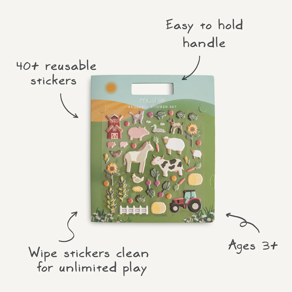 Reusable Sticker Set || Farm