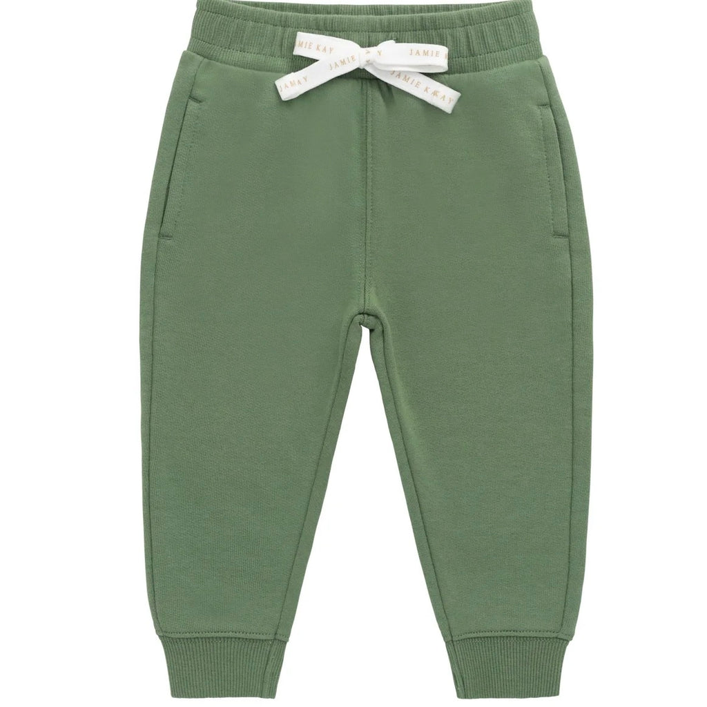 Organic Cotton Dominic Track Pant || Snow Pea