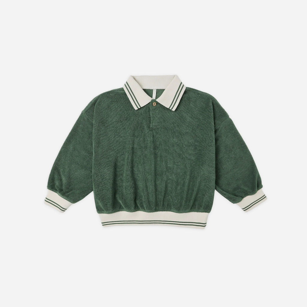 Collared Sweatshirt || Green
