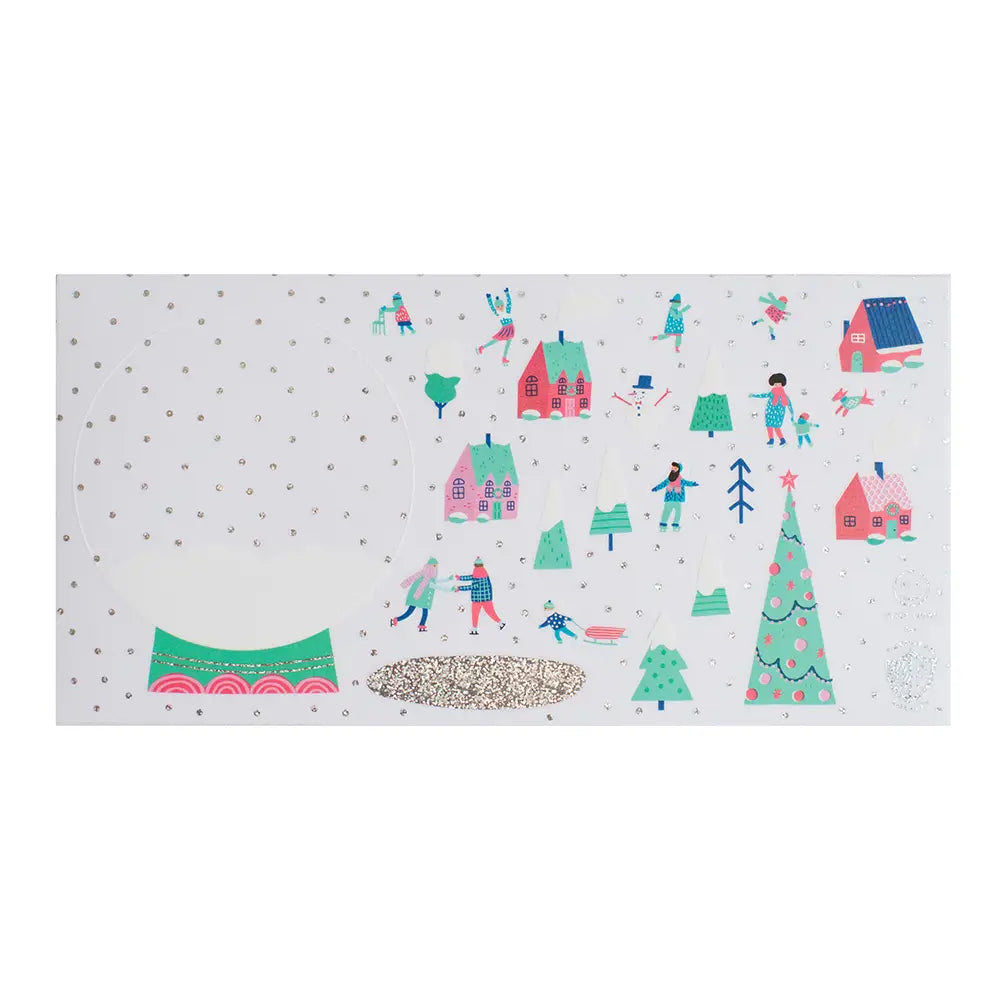 Build Your Own Snow Globe Sticker Set - 4 Sheets