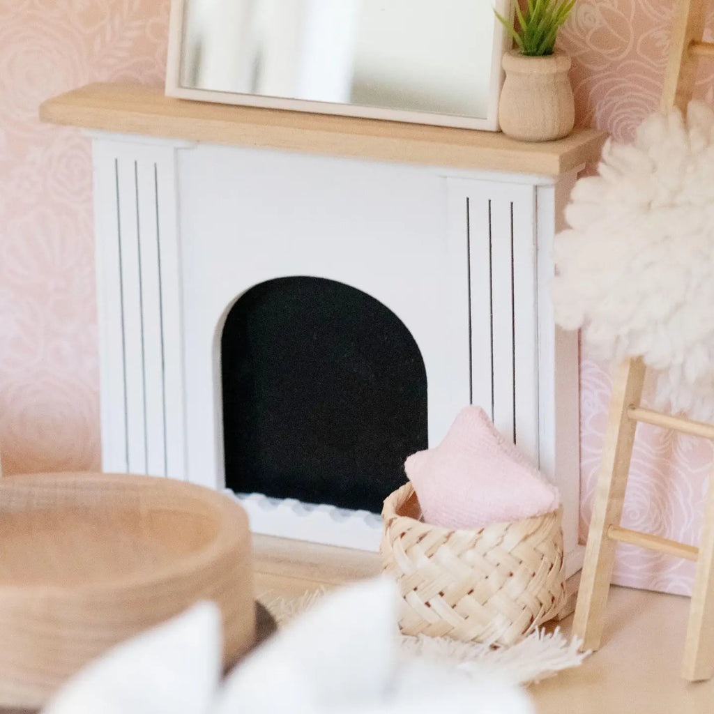 Dollhouse Valencia Arched Fireplace