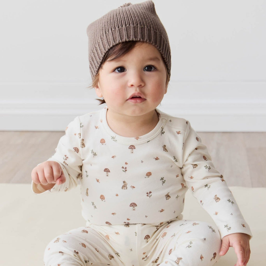 Organic Cotton Long Sleeve Bodysuit || Foraging Friends