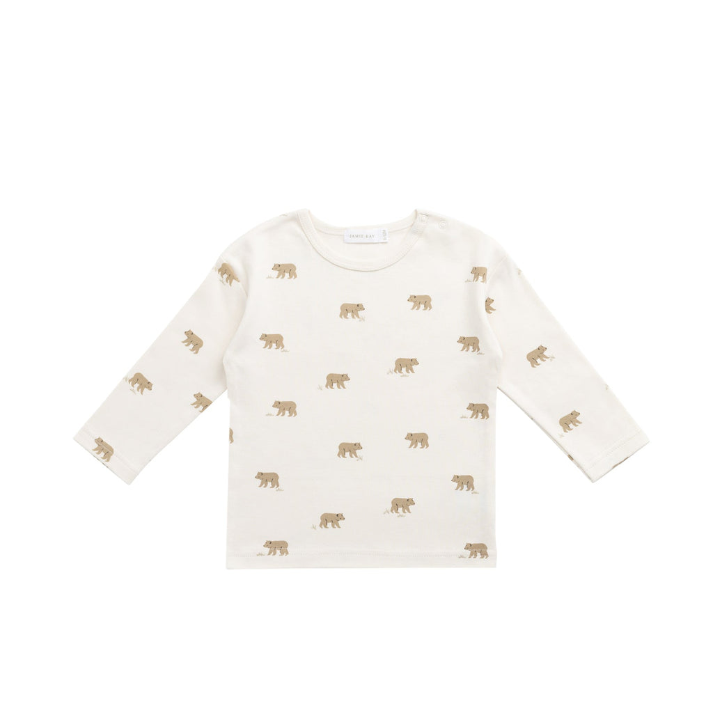 Pima Cotton Arnold Long Sleeve Top || Cub Walk Samoyed