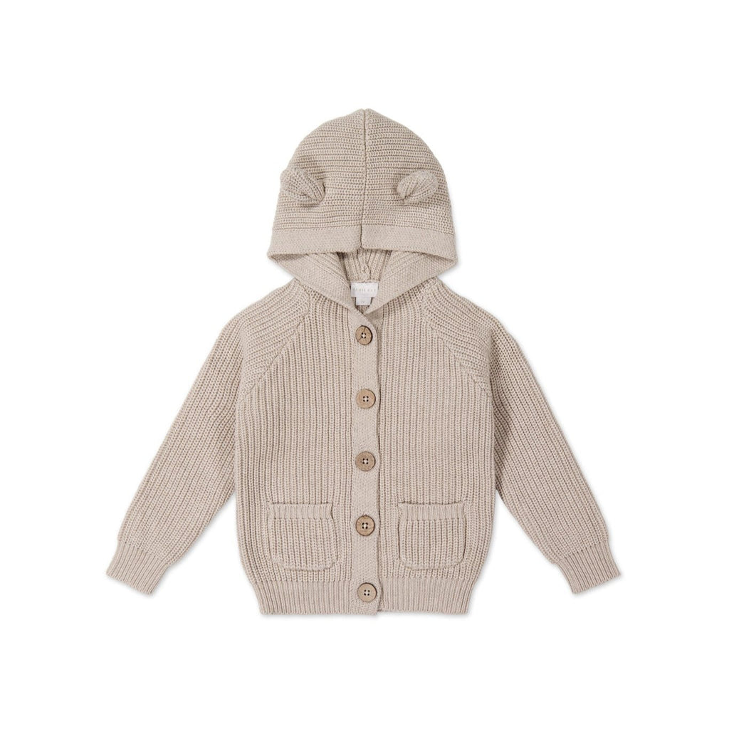 Humphrey Knitted Cardigan || Sand Marle Fleck