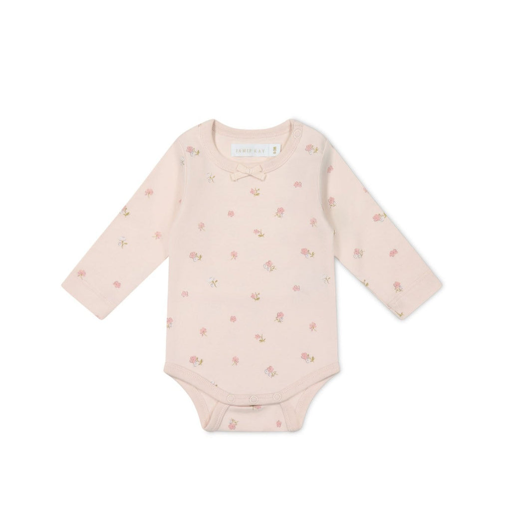 Organic Cotton Long Sleeve Bodysuit || Meredith Morganite