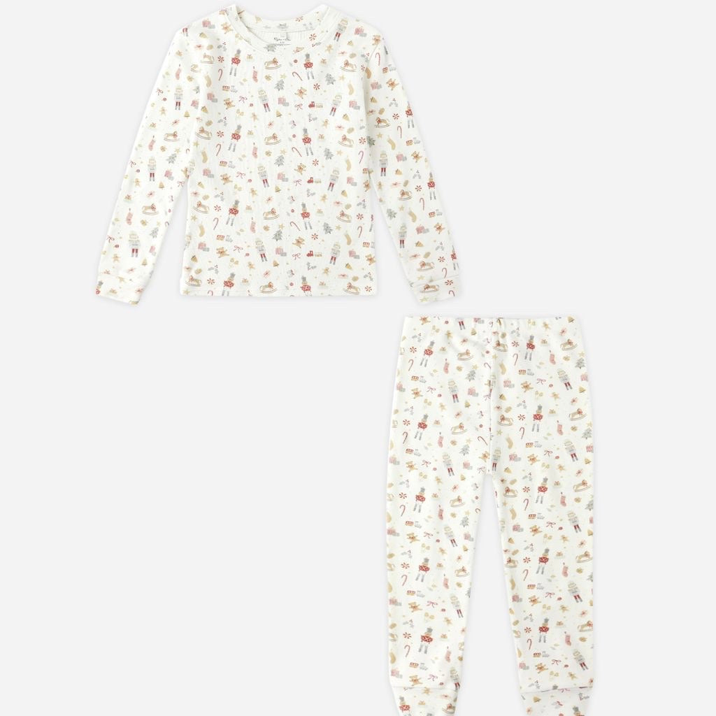 Organic Long Sleeve Pajama Set || Festive