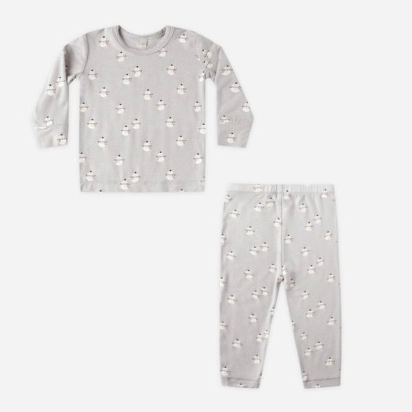 Bamboo Pajama Set || Snowmen
