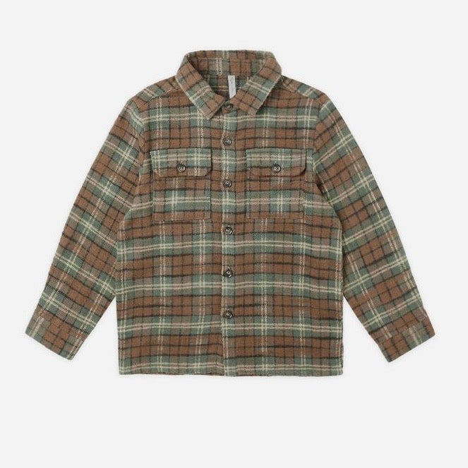 Pocketed Flannel Shirt || Holiday Plaid