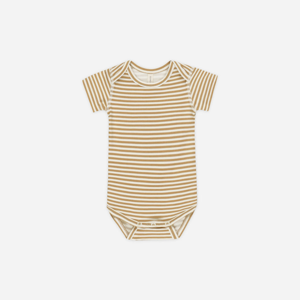 Short Sleeve One-Piece || Honey Stripe