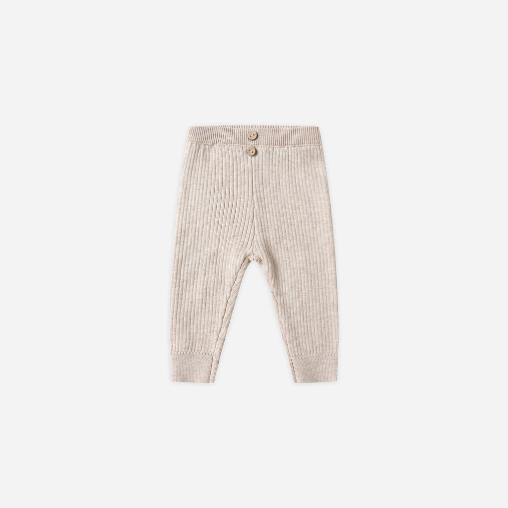 Rib Knit Legging || Oat