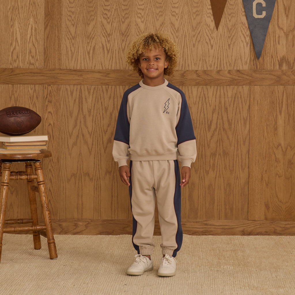 Paneled Sweatpant || Stone