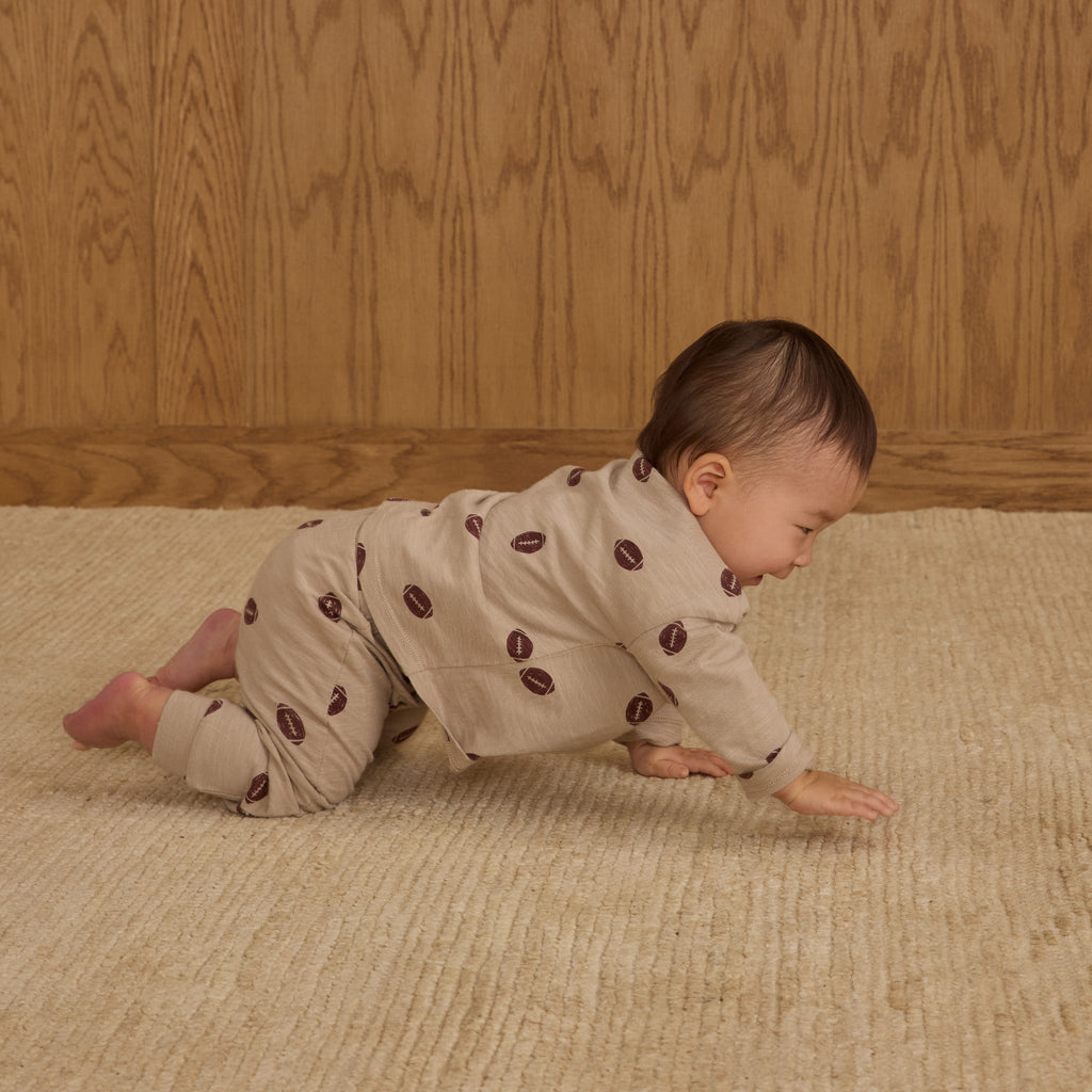 Long Sleeve Tee + Pant Set || Footballs