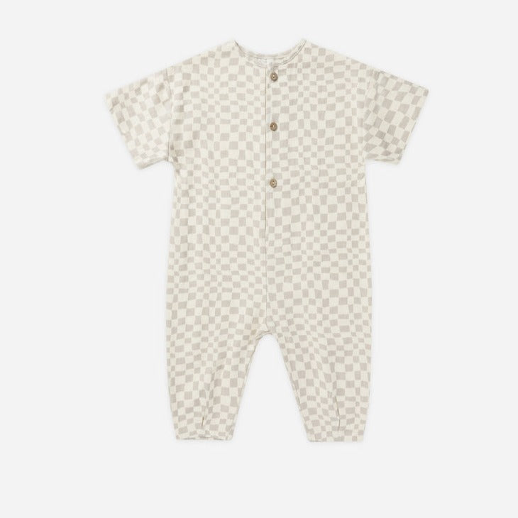 Hayes Jumpsuit || Dove Check