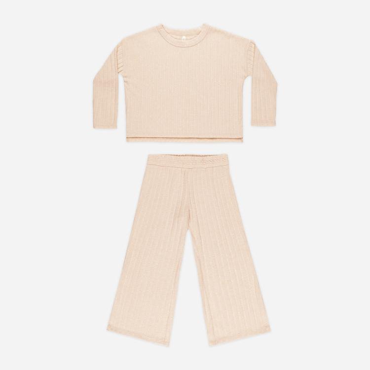 Cozy Rib Knit Set || Shell