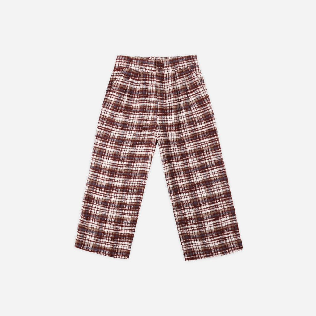 Brooklyn Trouser || Burgundy Plaid