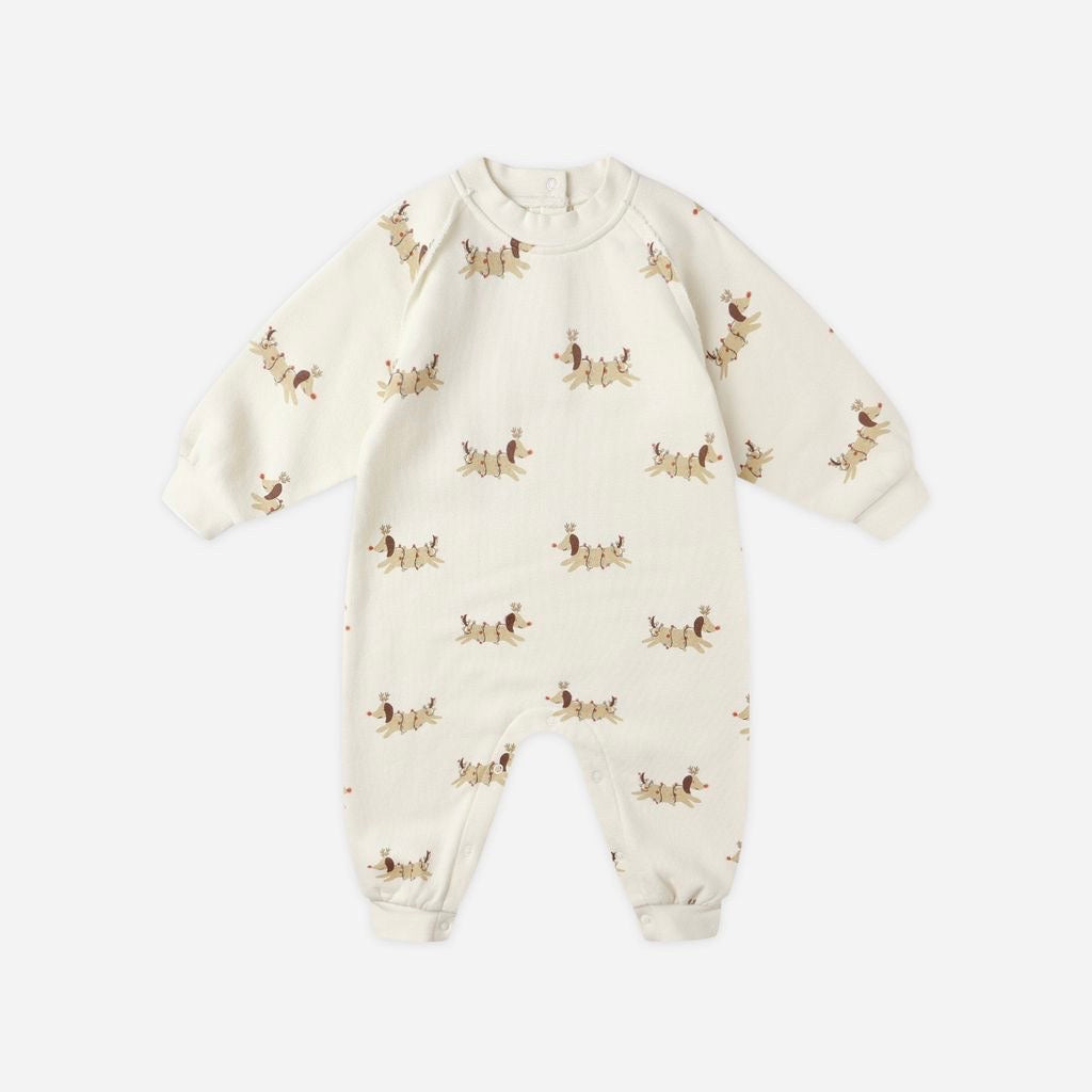 Raglan Jumpsuit || Christmas Dogs