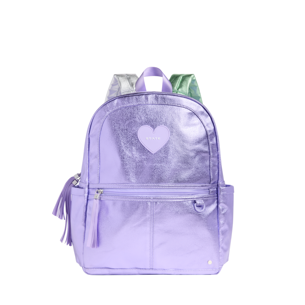 Kane Kids Double Pocket Backpack || Lilac