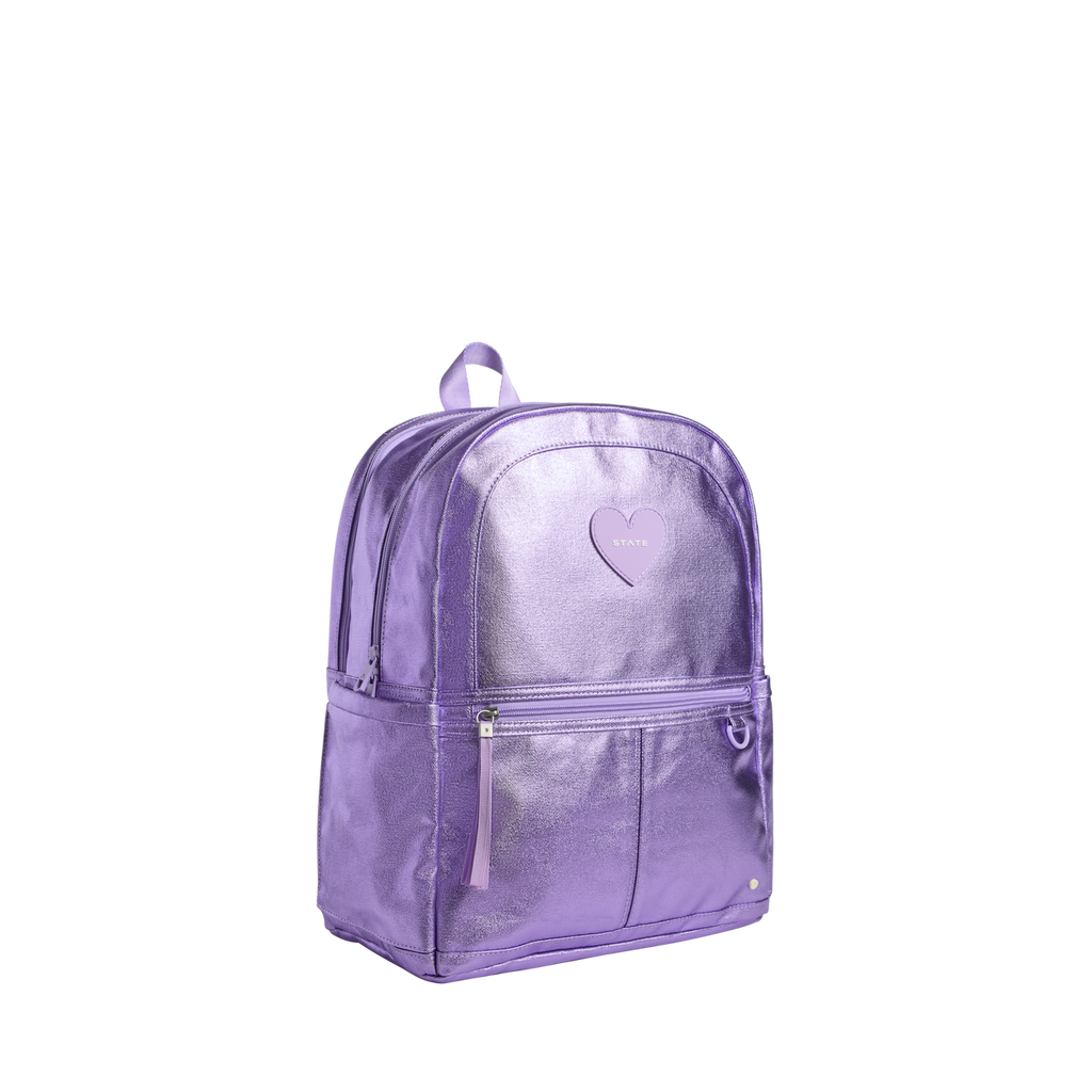 Kane Kids Double Pocket Backpack || Lilac