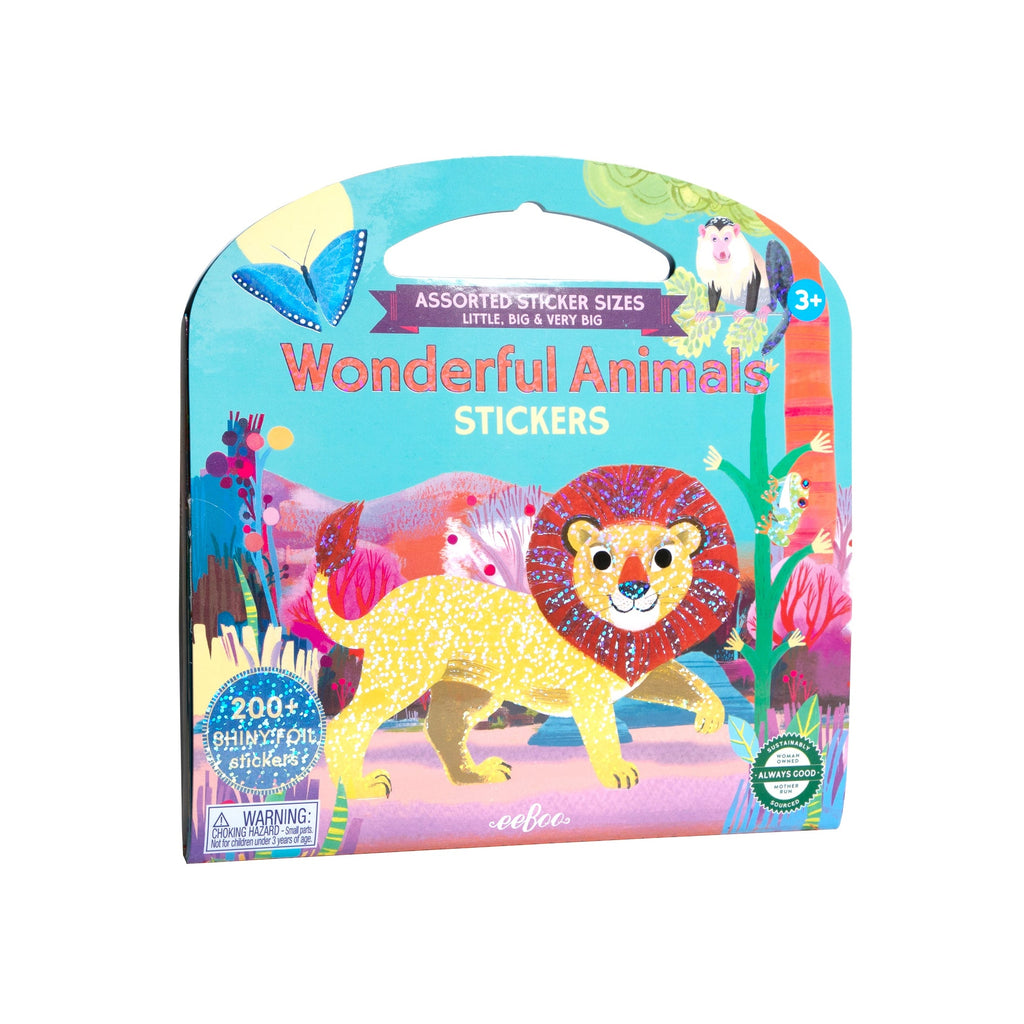 Wonderful Animals Shiny Stickers Book