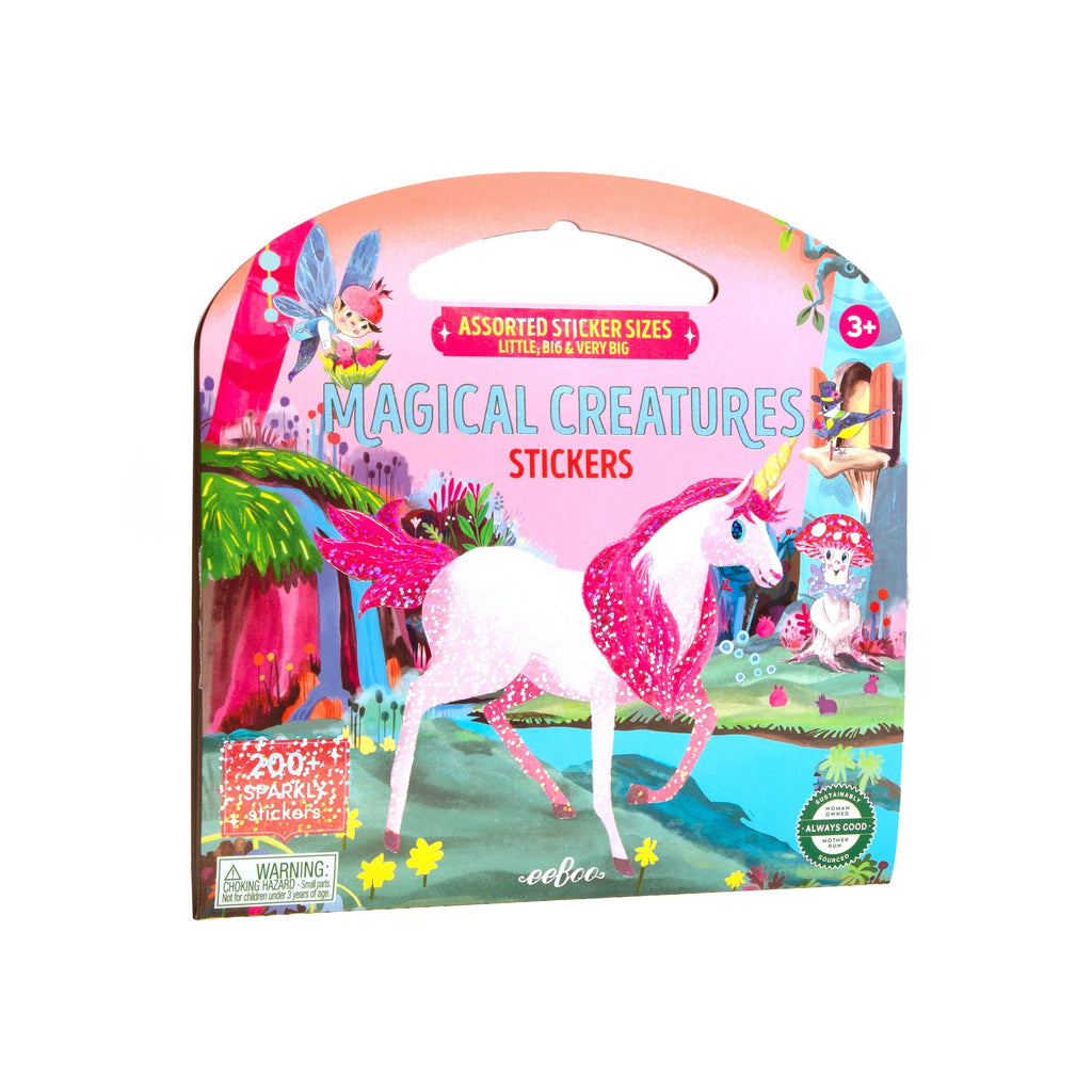 Magical Creatures Shiny Stickers Book