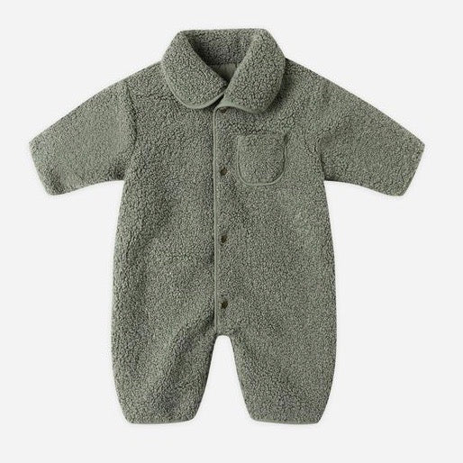 Shearling Jumpsuit || Forest