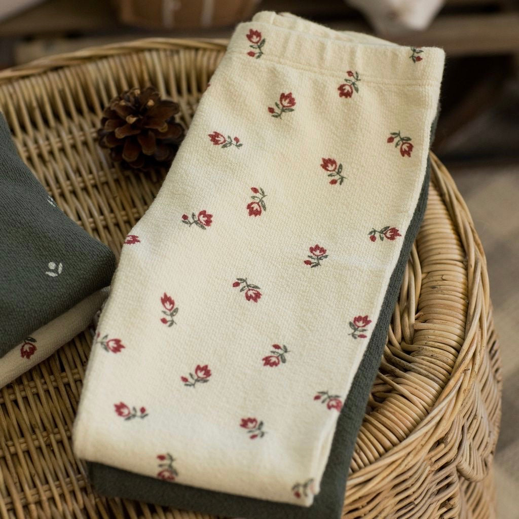 Spongey Knit Set || Ruby Ditsy