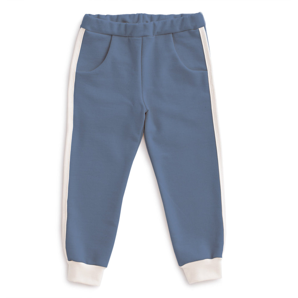 Track Pants || Solid Lake Blue
