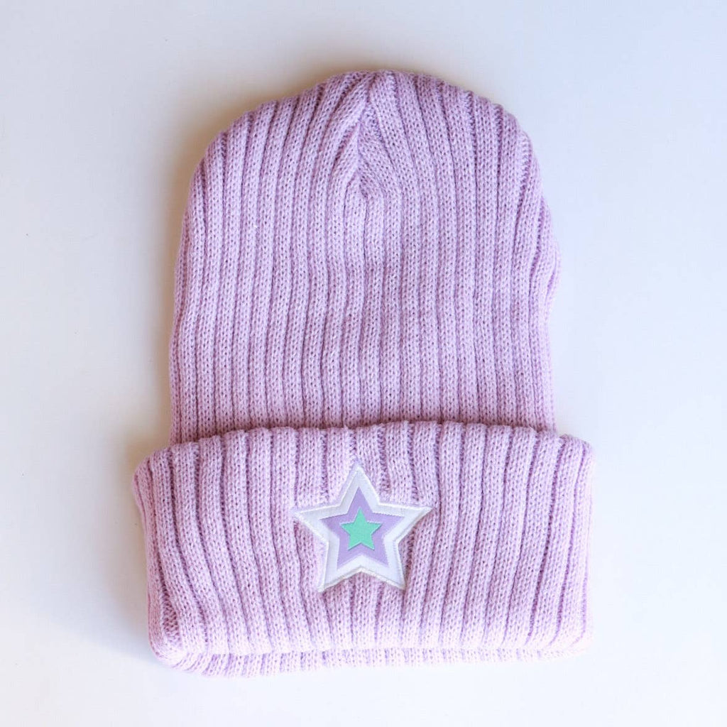 Lavender Star Beanie