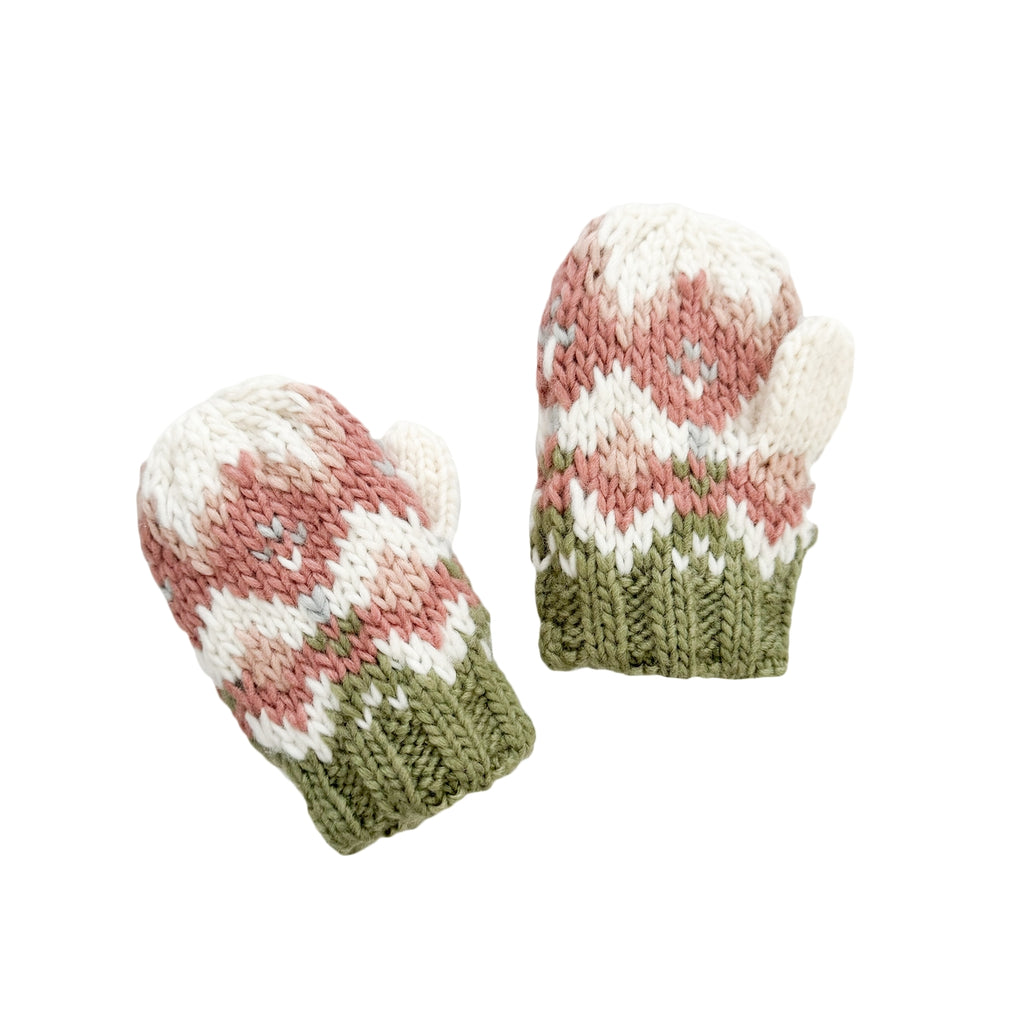 Fair Isle Mittens || Pastel