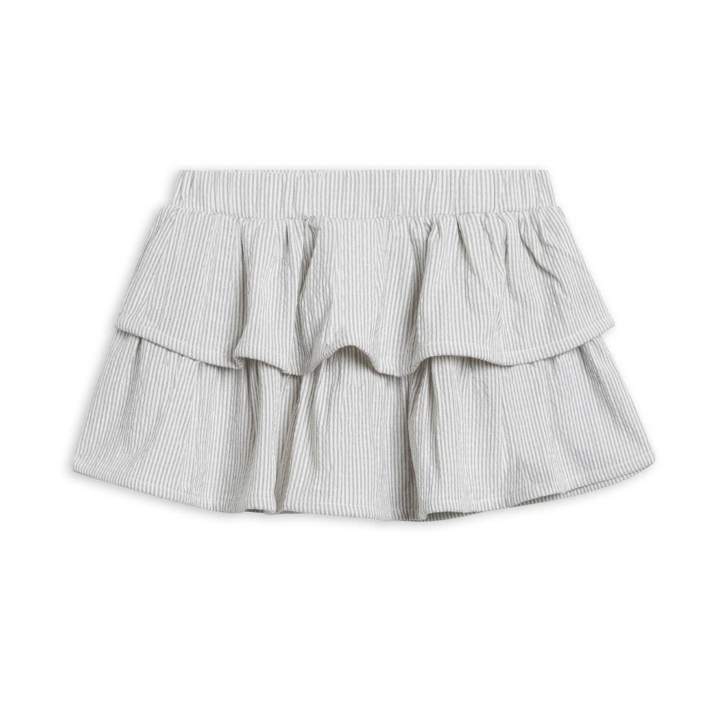 Organic Naia Seersucker Skirt || Shore Stripe/Mist