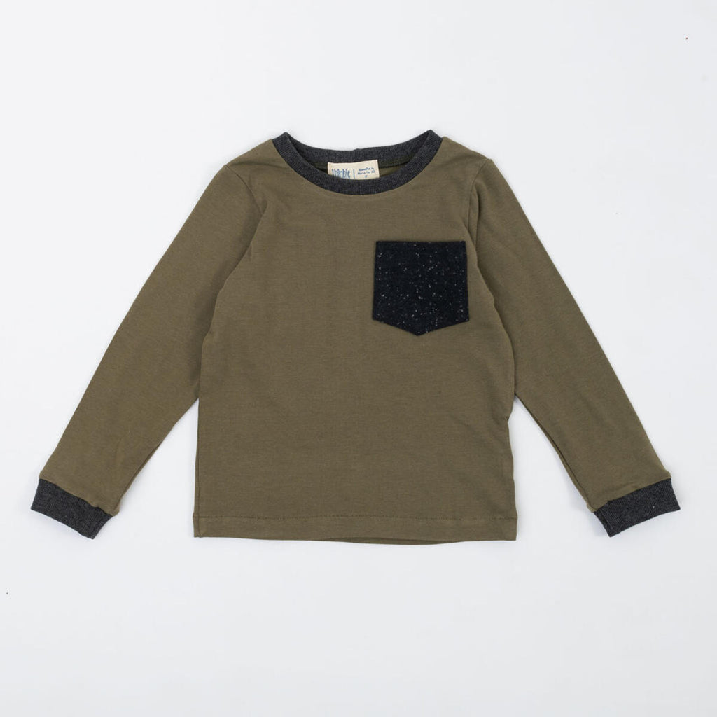 Bamboo Pocket Tee || Olive Shadow